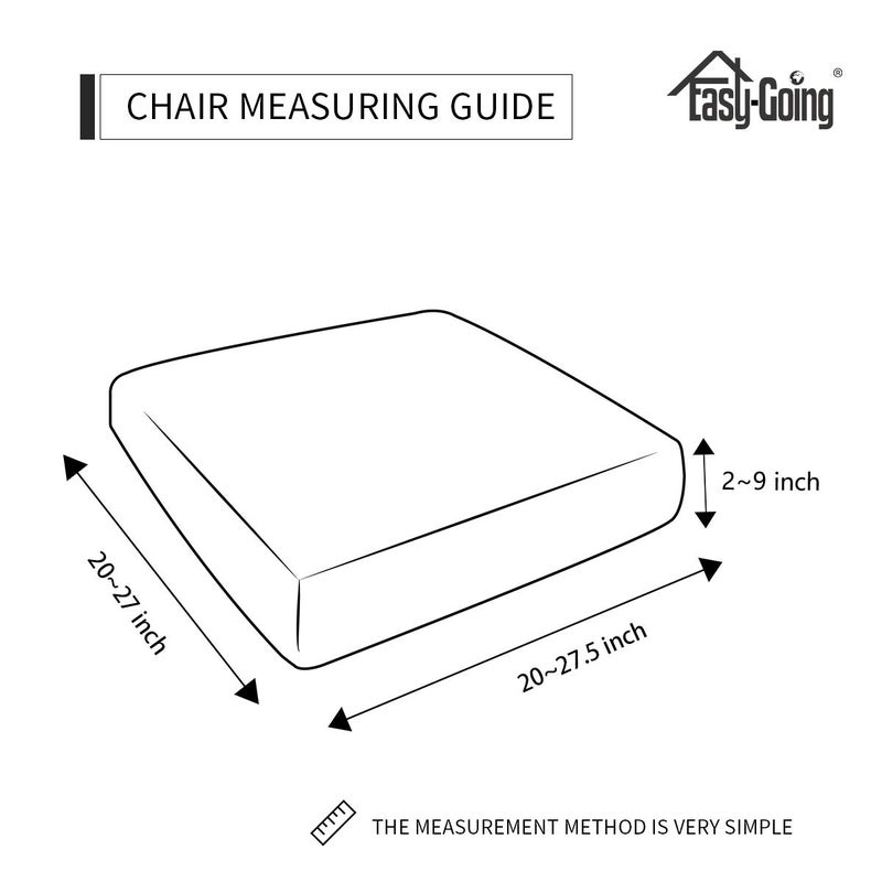 Easy-Going Stretch Chair Cushion Cover Sofa Cushion Furniture Protector Sofa Seat Sofa Slipcover Sofa Cover Soft Flexibility with Elastic Bottom(Chair Cushion, Christmas Red) - Image 4